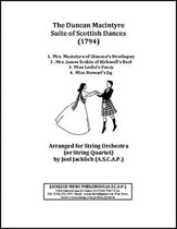 The Duncan Macintyre Suite of Scottish Dances Orchestra sheet music cover